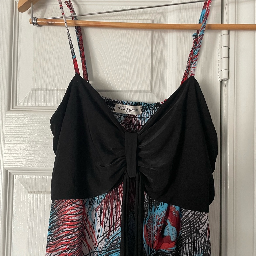 Peacock-Print Sun Dress - Picture 2 of 6